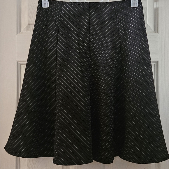 Flared Pinstriped Skirt - Picture 1 of 3